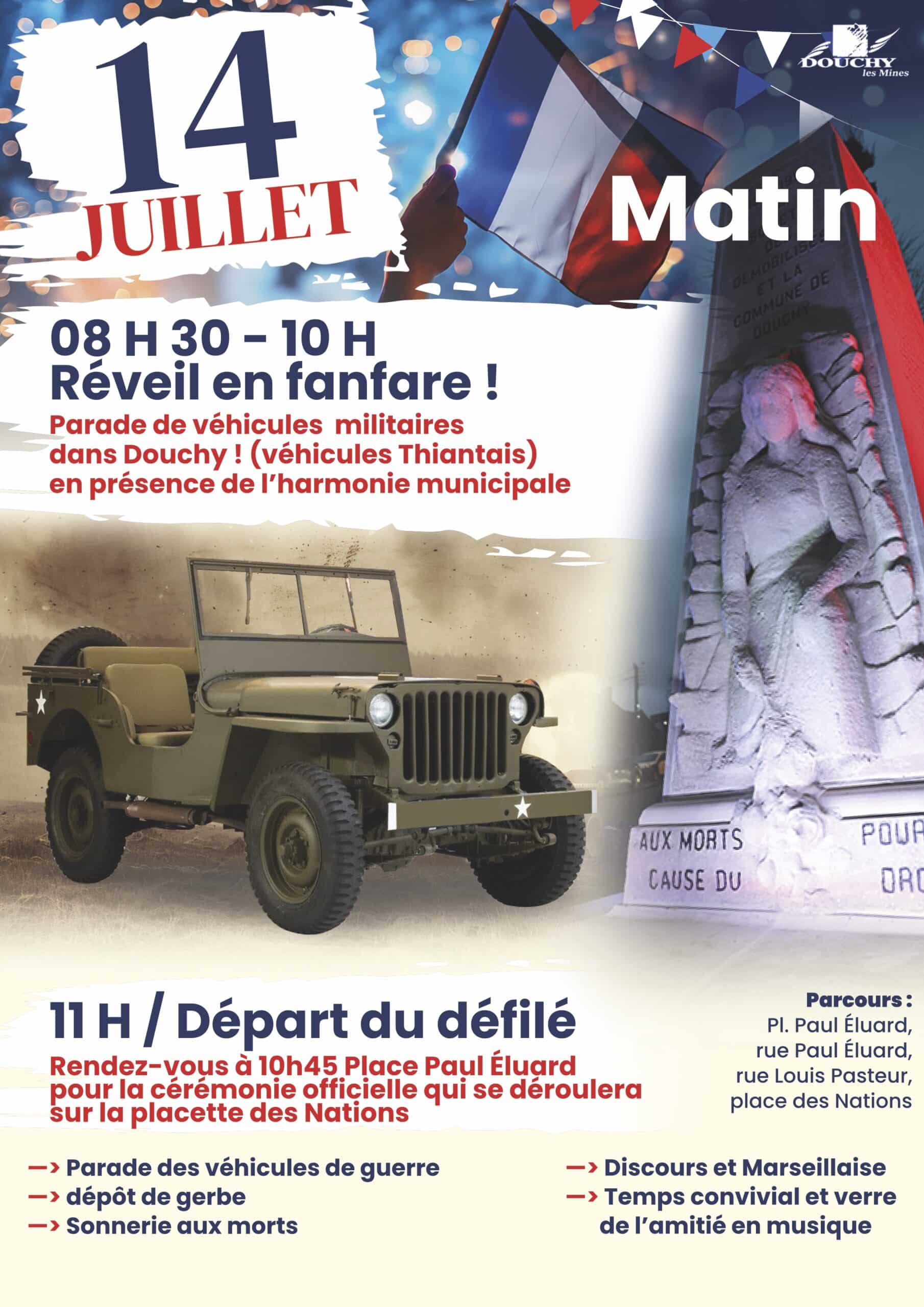 Affiche 14 juillet matin