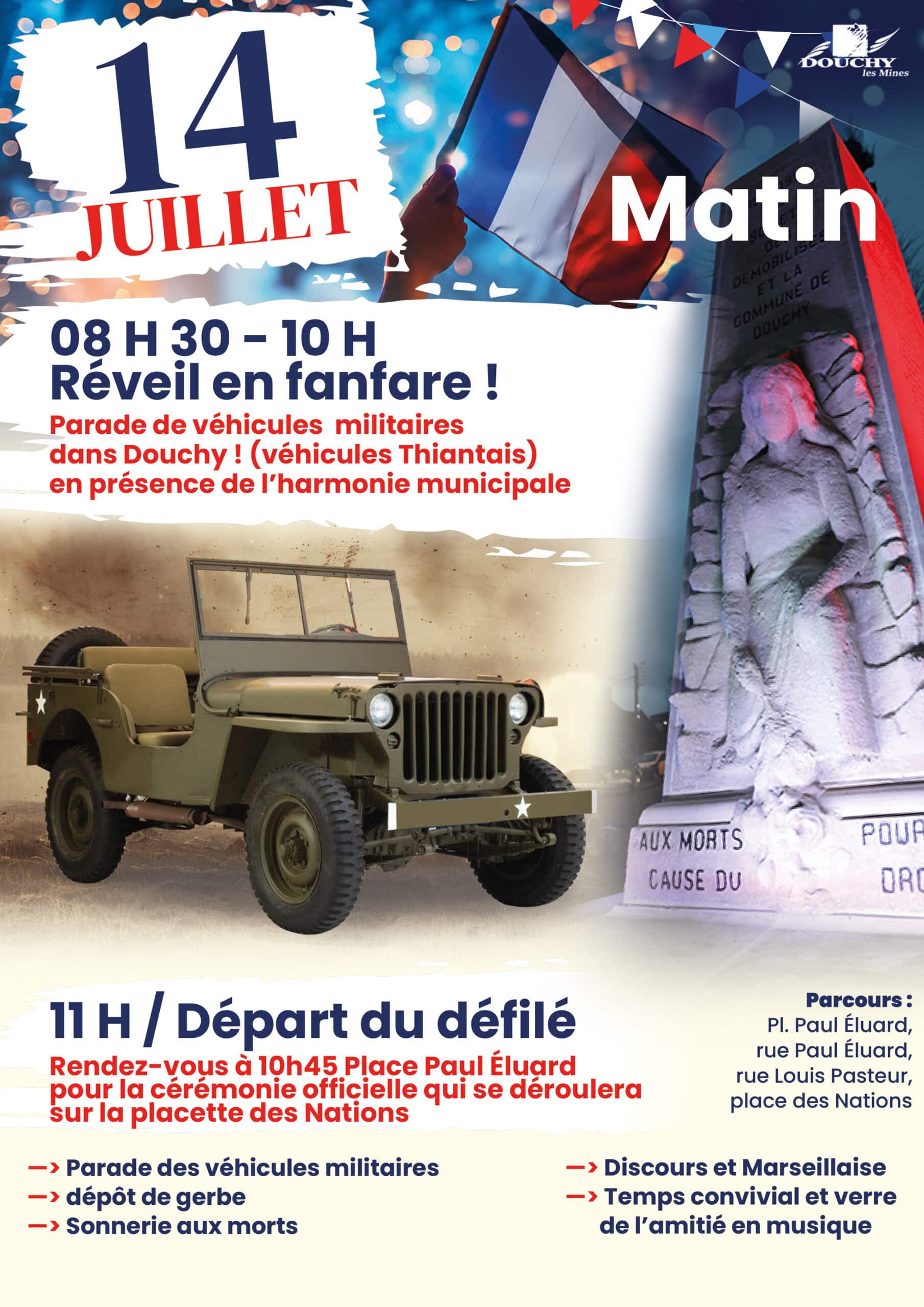 Affiche 14 juillet matin